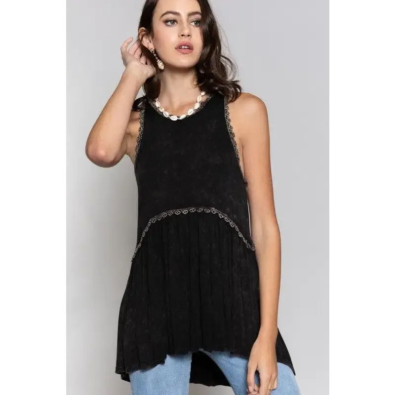 Sweet and Simple Babydoll Knit Tank Top