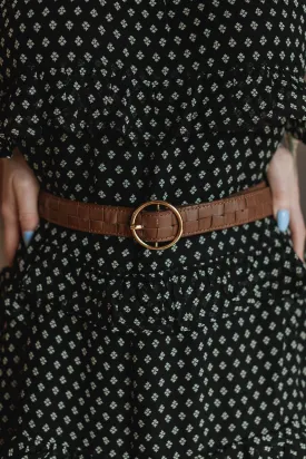 The Larna Leather Belt - Russet Brown