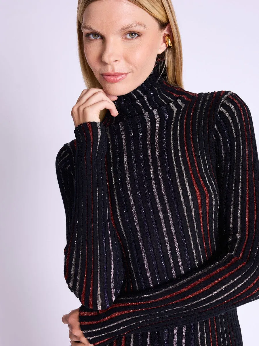 Turtleneck Knitted 19 19aglitter10fmt Multico-Black