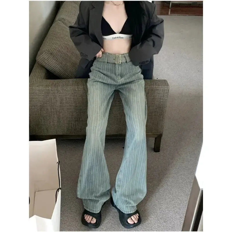 Women's Fashion Straight Wide-leg Pants