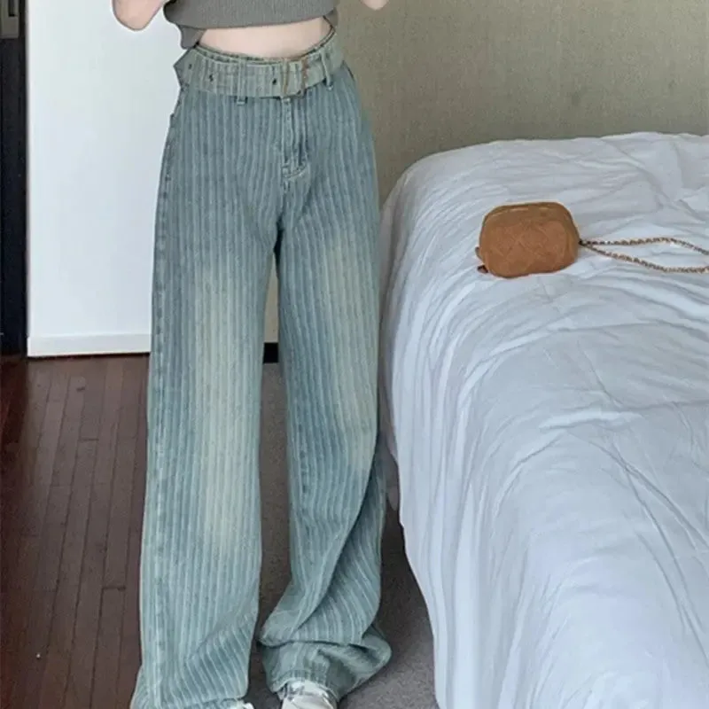 Women's Fashion Straight Wide-leg Pants