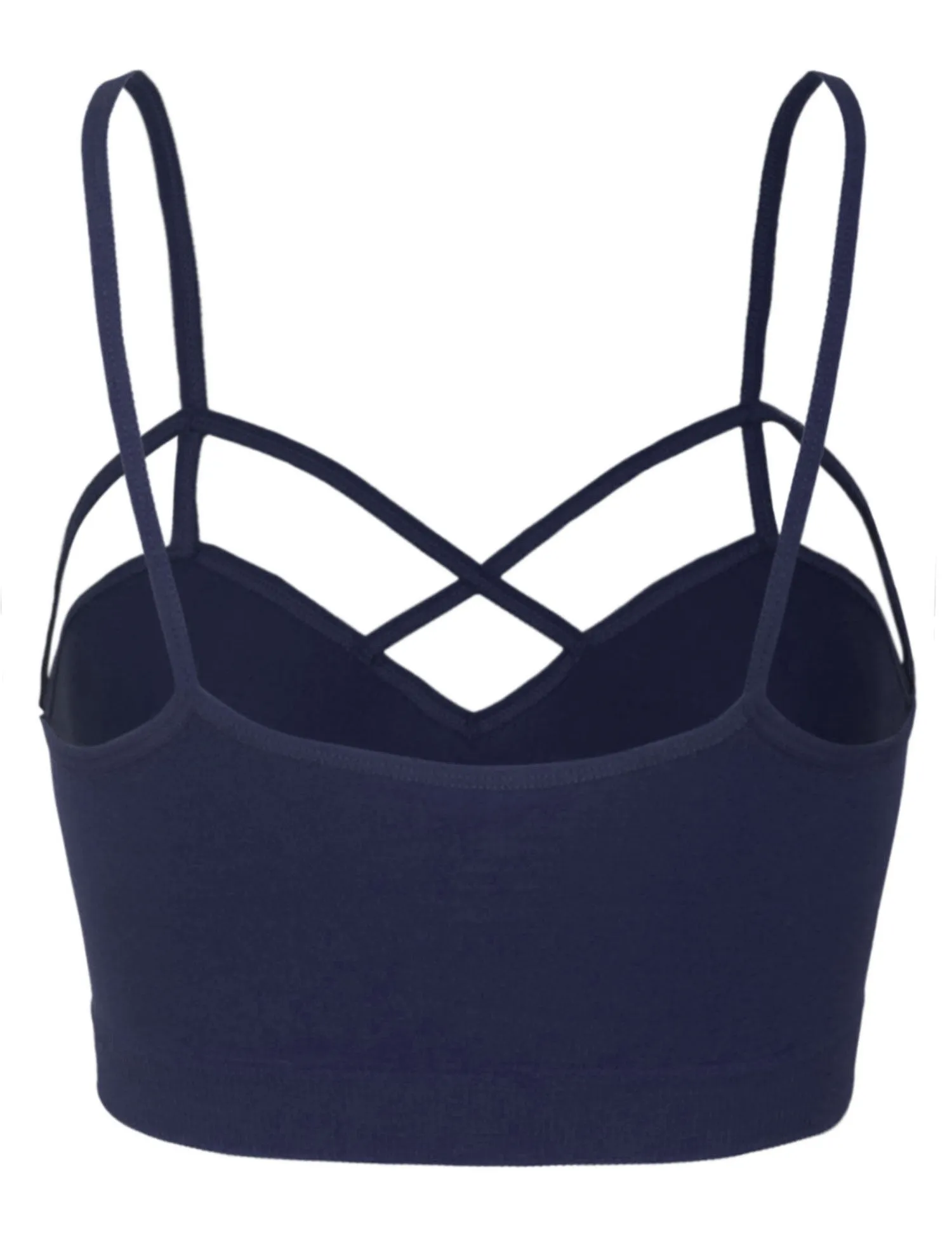 Women's Seamless Front Criss-Cross Strap Sports Bralette