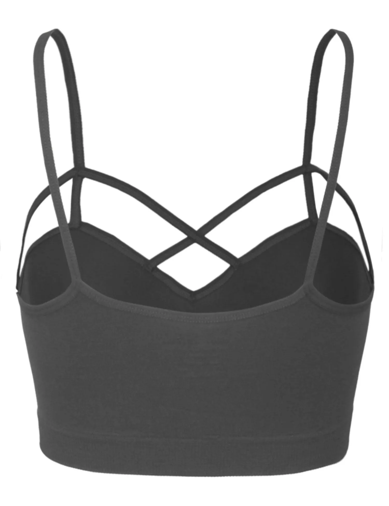 Women's Seamless Front Criss-Cross Strap Sports Bralette